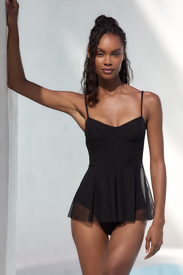 Underwire One-Piece Swim Dress by Norma Kamali