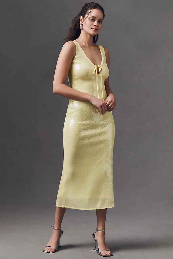 Isha Sequin Midi Dress