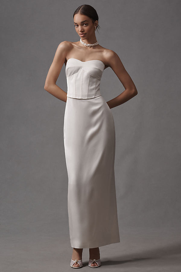 Ariyah Corset Satin Maxi Dress