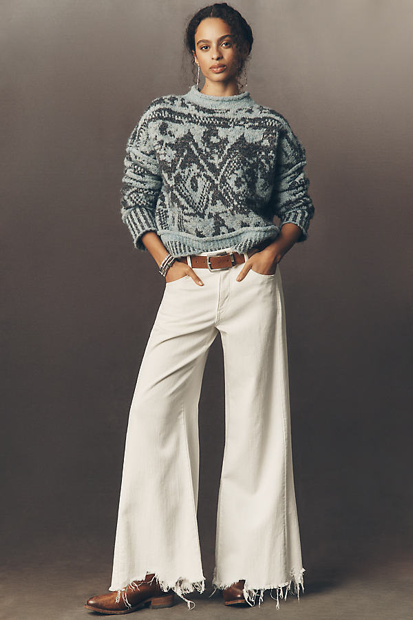 The Adi Mid-Rise Flare Jeans by Pilcro