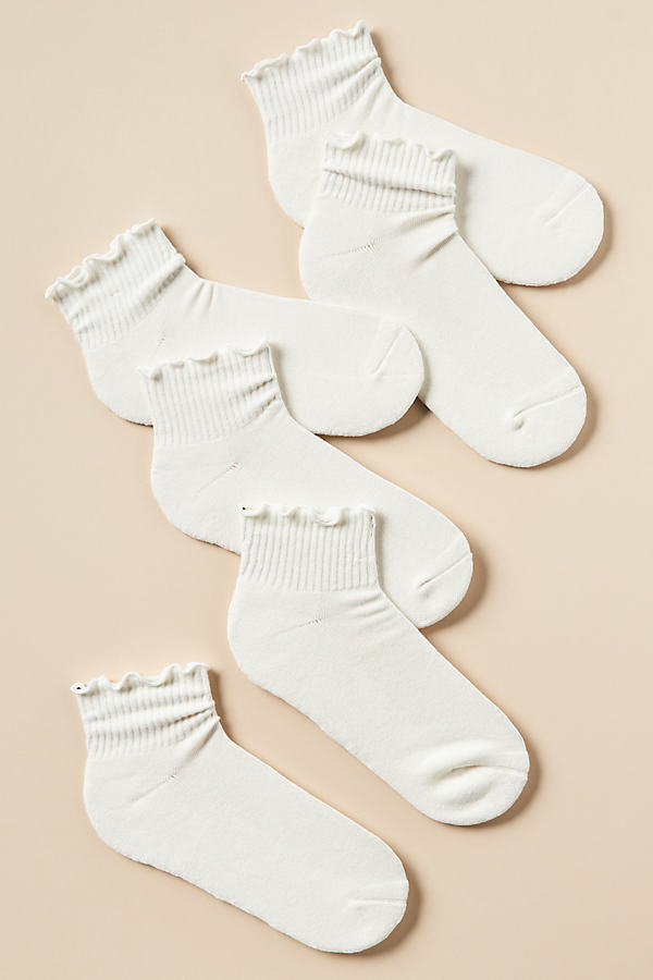 Athletic Ruffle Socks, Set of 3 by Daily Practice