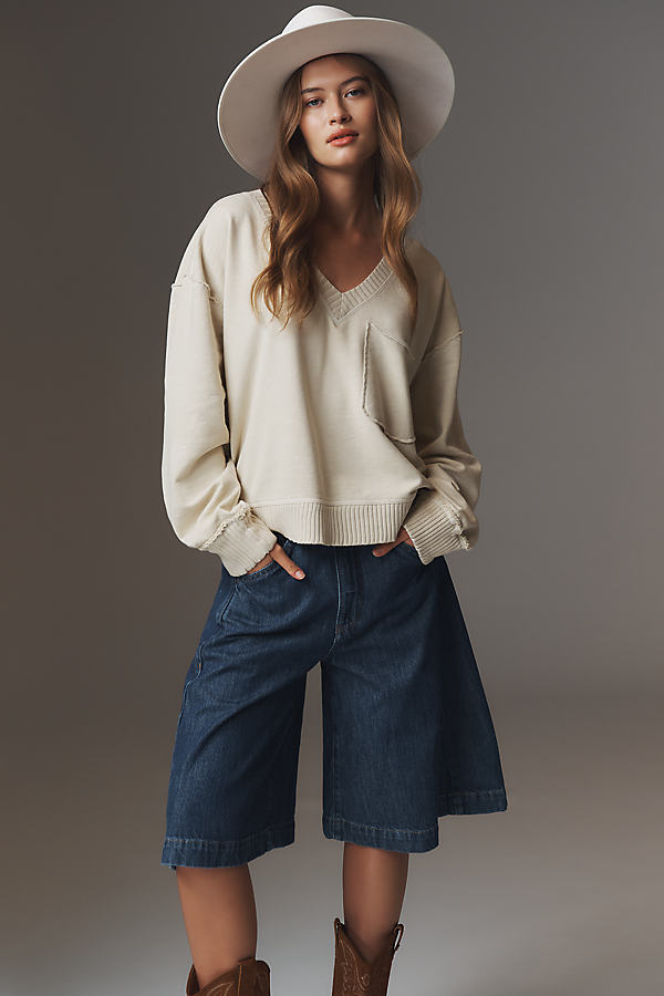 The Montana Pocket Knit Top by Pilcro by Pilcro