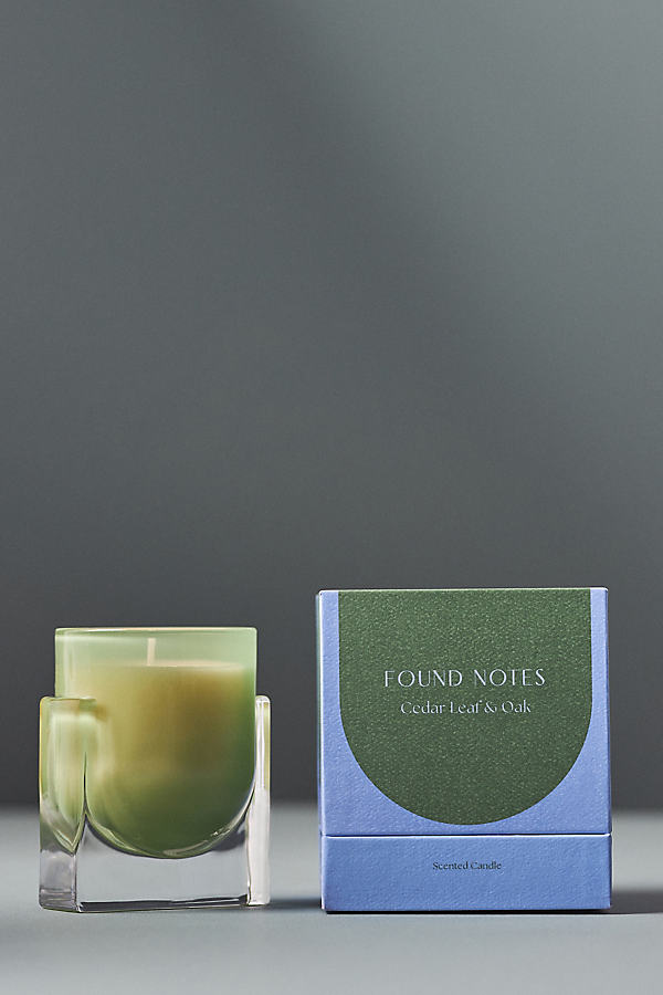 Found Notes Woody Cedar Leaf & Oak Candle by Found Notes by Anthropologie