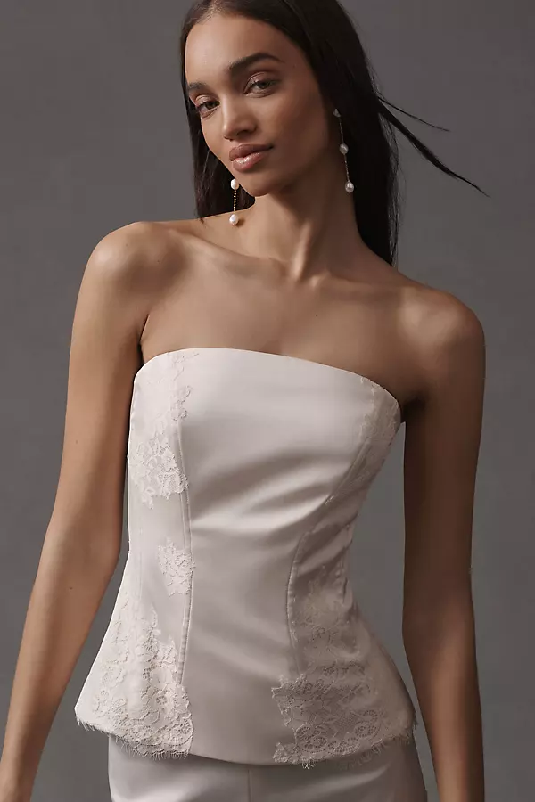 Strapless Lace Corset by BHLDN