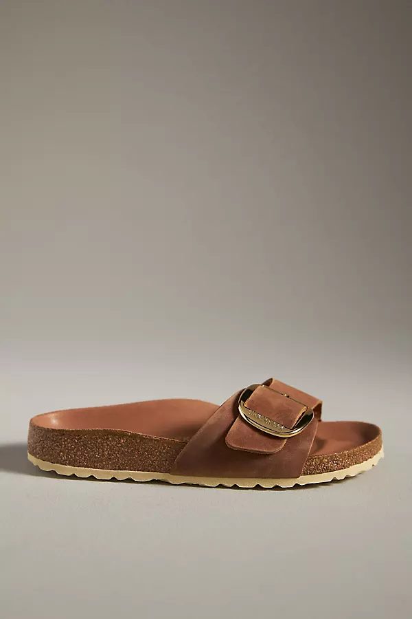 Madrid Big Buckle Nubuck Sandals