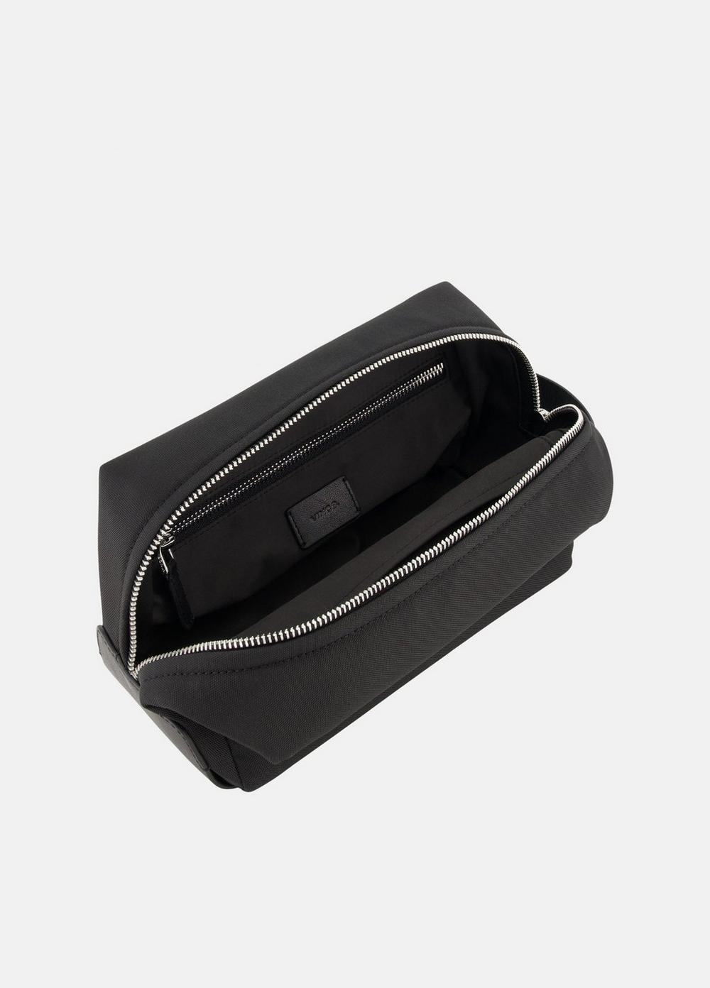 Men's Tech-fabric Dopp Kit, Black Vince