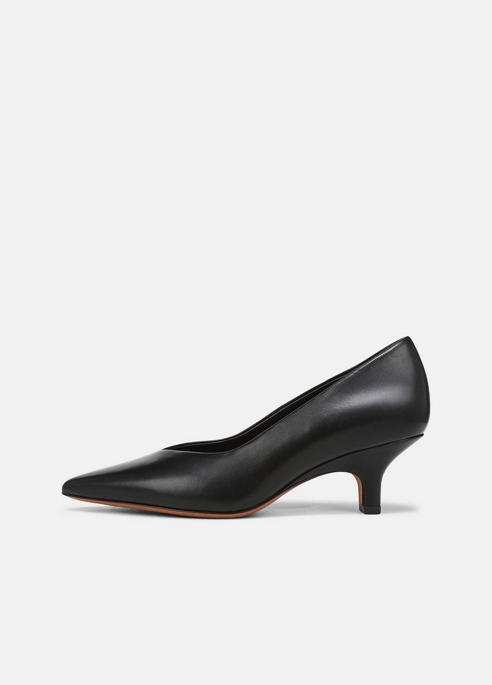 Women's Livia Kitten-heel Pump, Black, Size 11 Vince