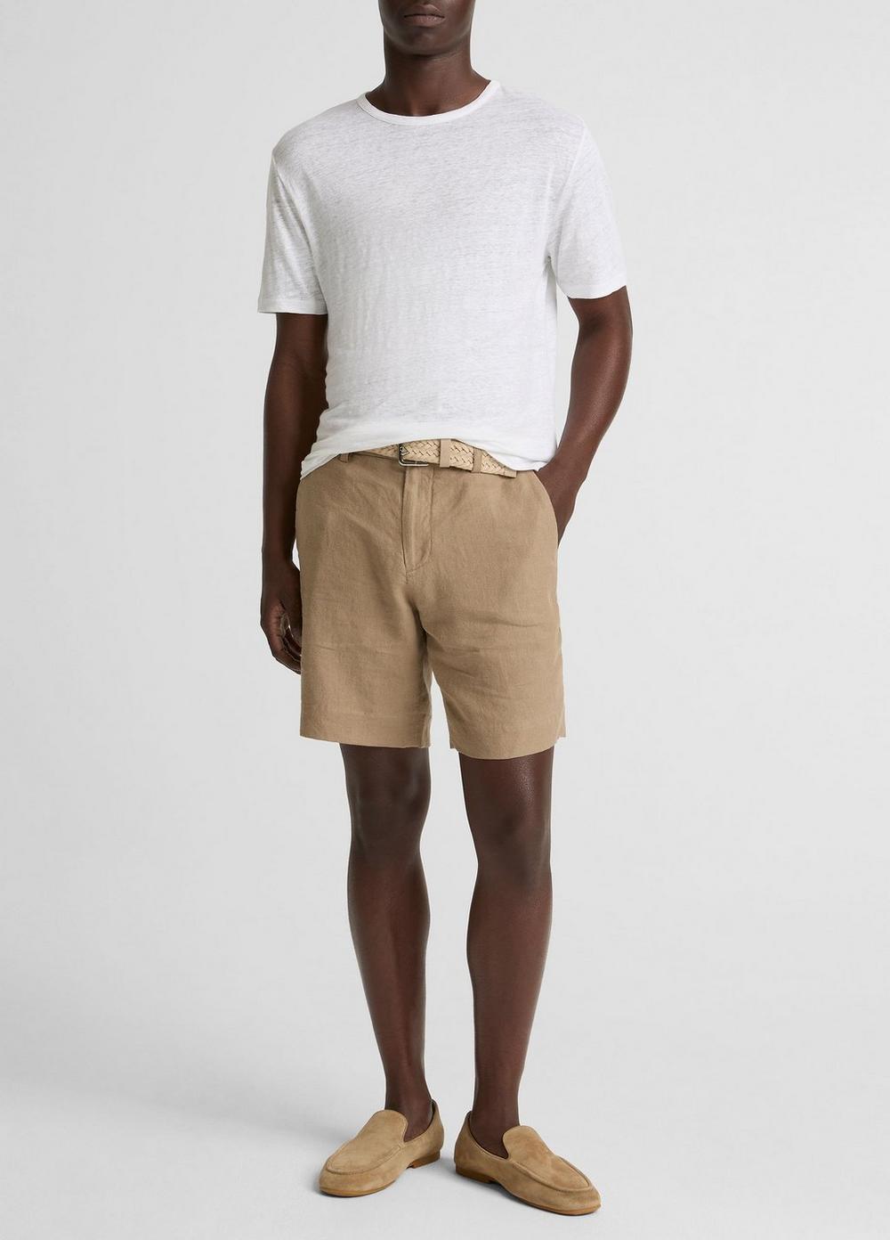 Men's Hemp Flap-Pocket Short, Teak, Size 32 Vince