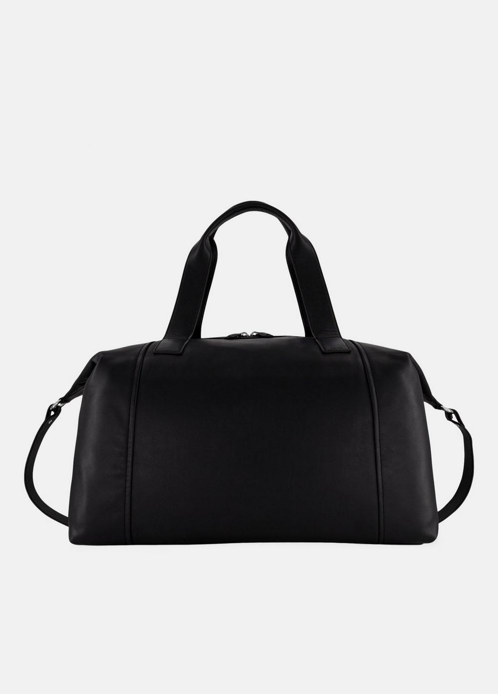 Men's Westmore Nappa Leather Duffle Bag, Black Vince
