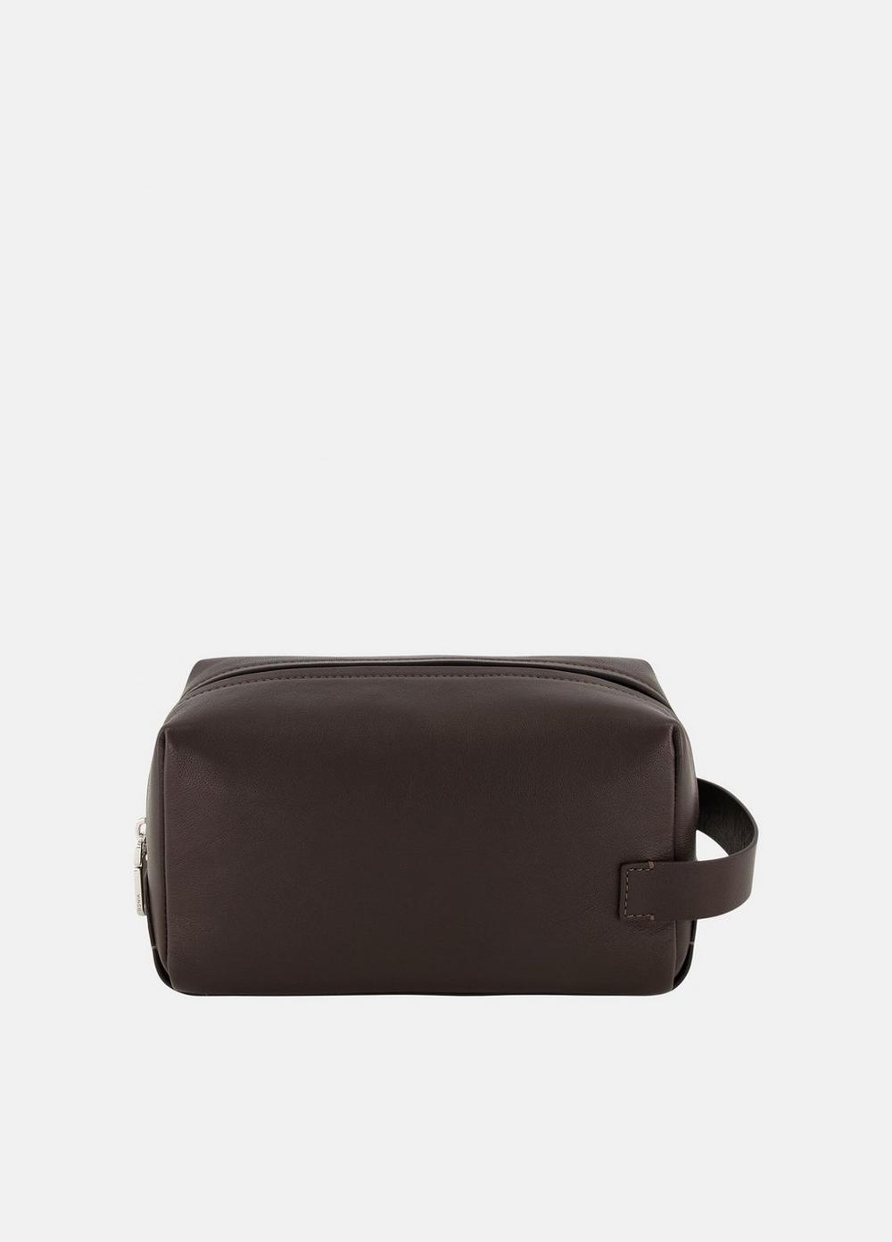 Men's Leather Dopp Kit, Tobacco Vince