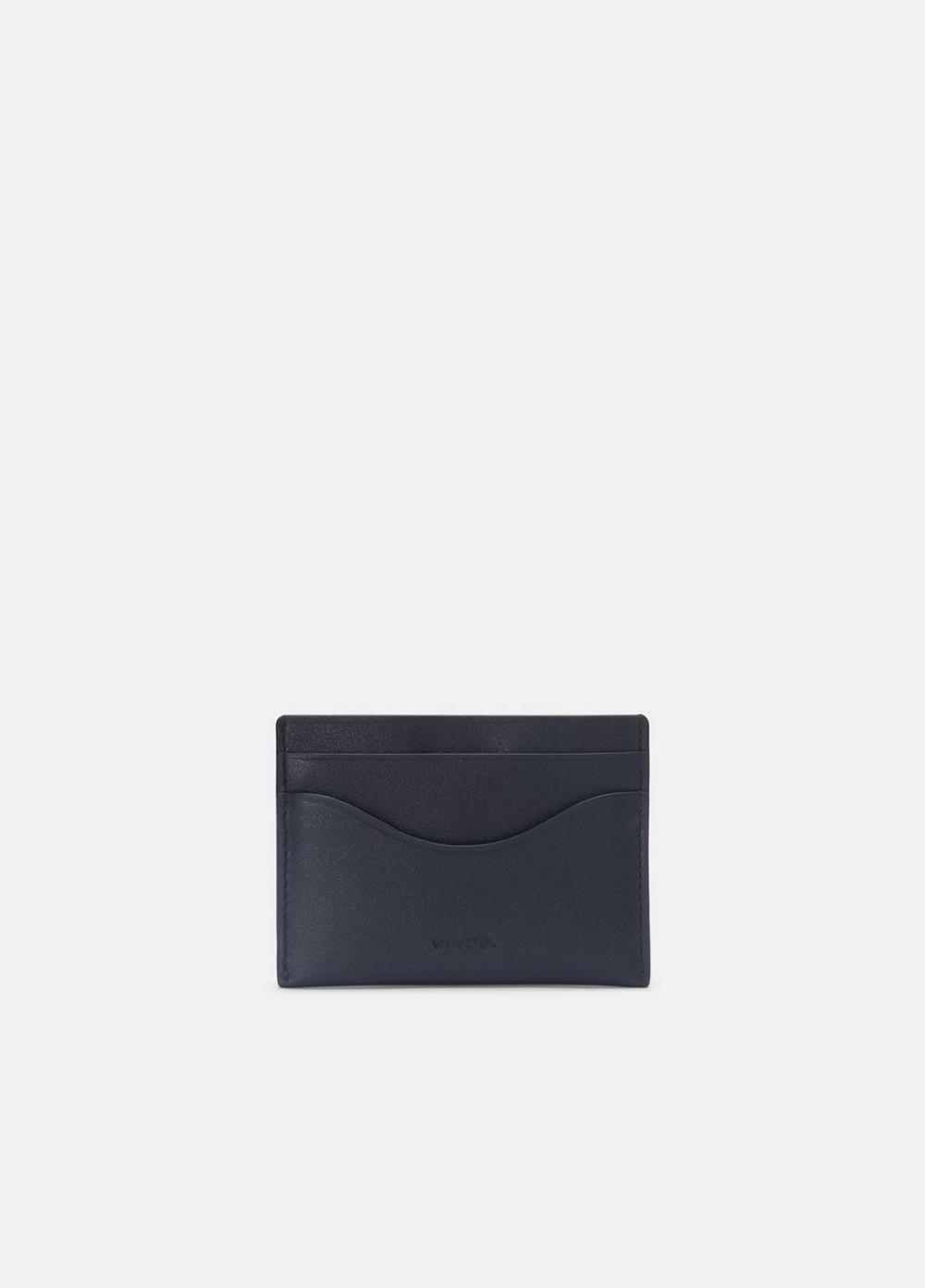 Men's Nappa Leather Cardholder, Black Vince