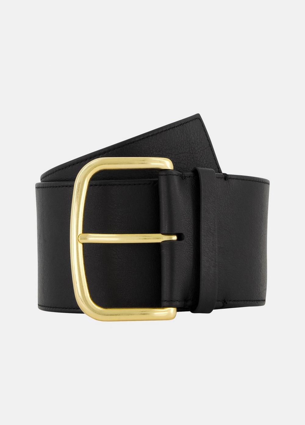 Women's Women's Kaia 76mm Waist Belt, Black, Size S Vince