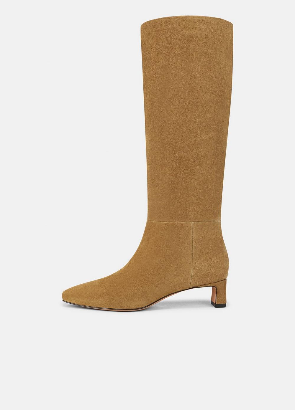 Women's Harlan Suede Knee Boot, Sahara, Size 10 Vince