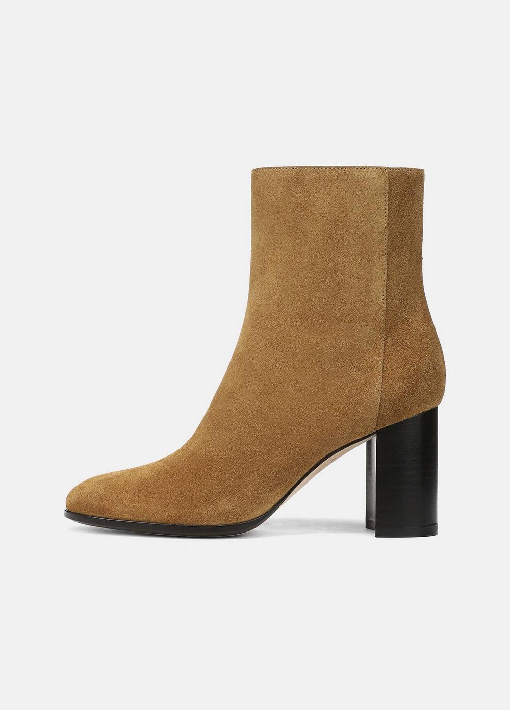 Women's Elora Suede Ankle Boot, Sahara, Size 7 Vince