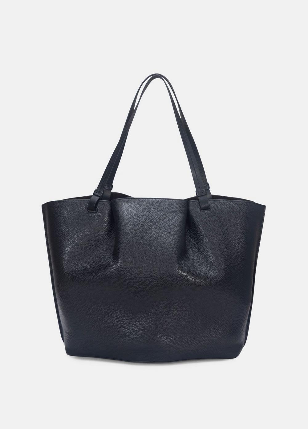 Women's Ava Leather Tote, Black Vince