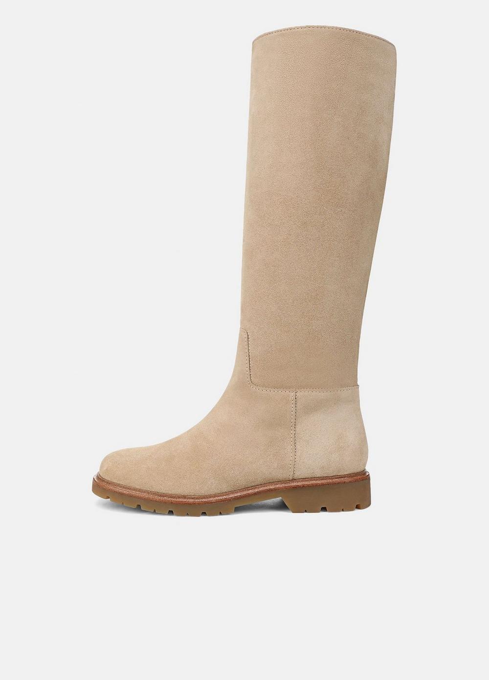 Women's Sibelle Suede Riding Boot, Light Dune, Size 5 Vince