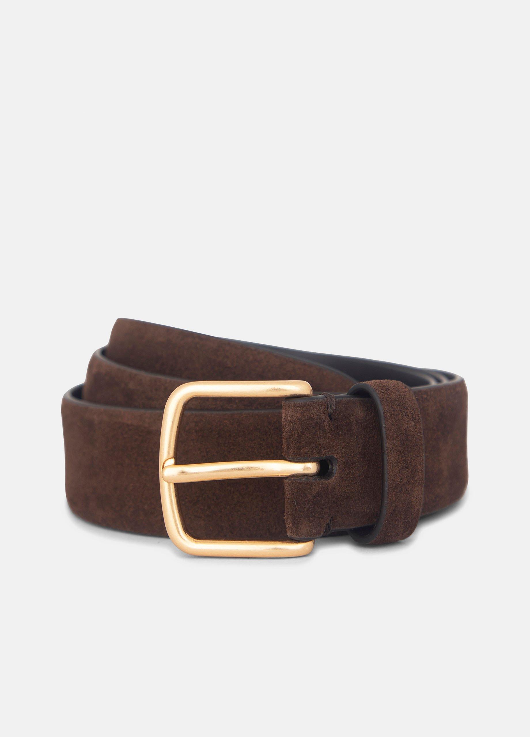 Women's Women's 32mm Suede Belt, Espresso, Size XS Vince
