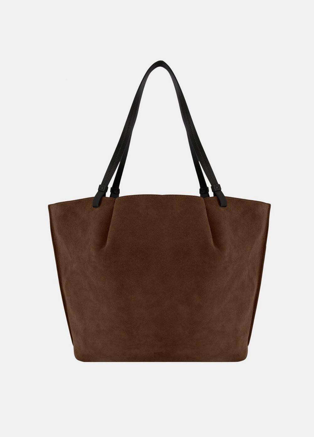 Women's Ava Suede Tote, Chocolate Vince