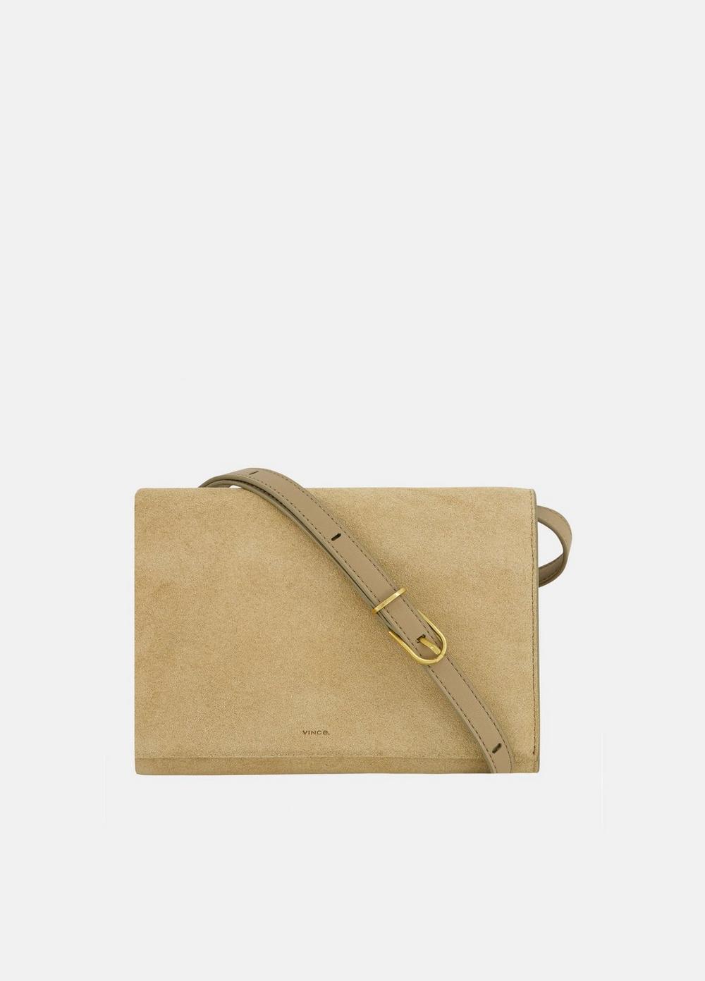 Women's Suede Crsbody Wallet, Sandtrail Vince by Vince