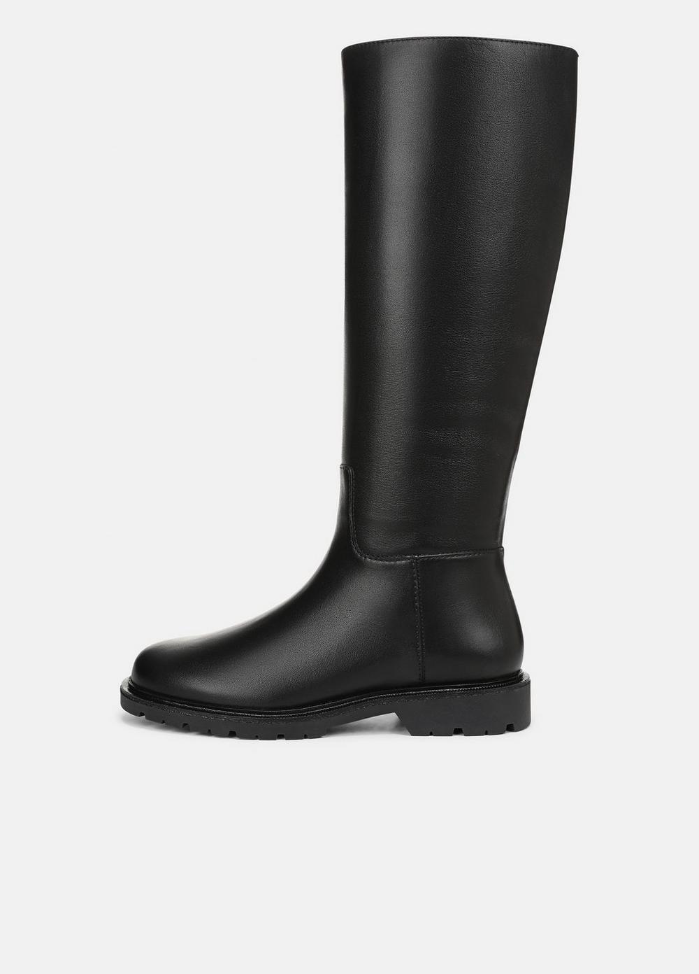 Women's Sibelle Leather Riding Boot, Black, Size 6.5 Vince