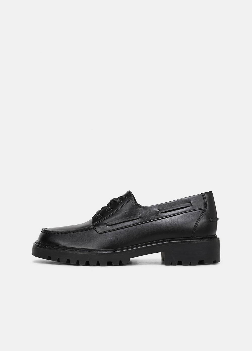 Men's Dillon Leather Lug Loafer, Black, Size 10 Vince