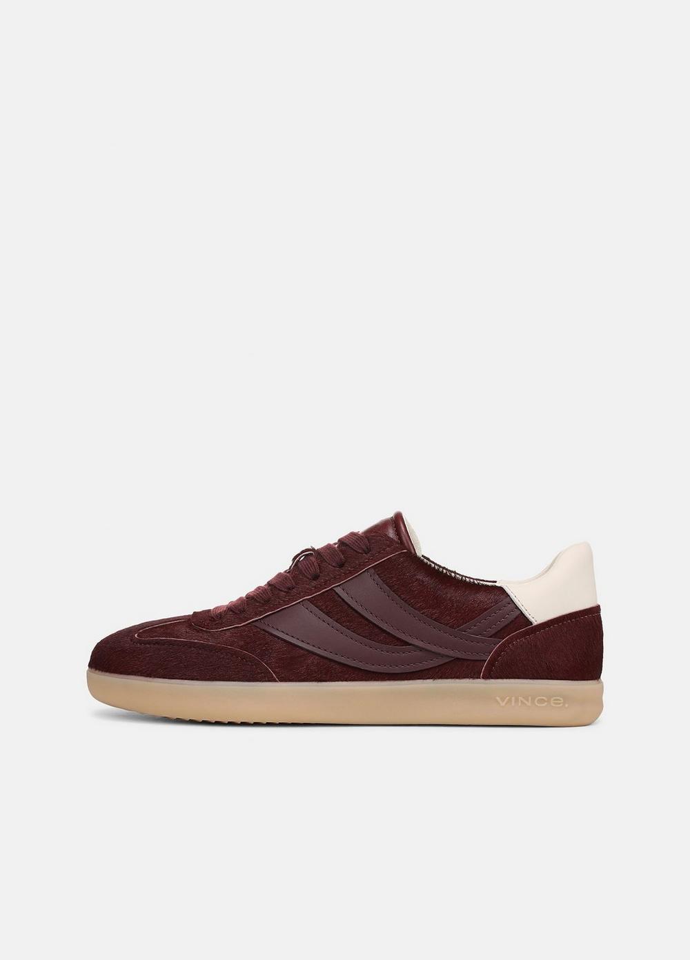 Women's Oasis Suede & Leather Sneaker, Amarena Bordeaux, Size 7 Vince