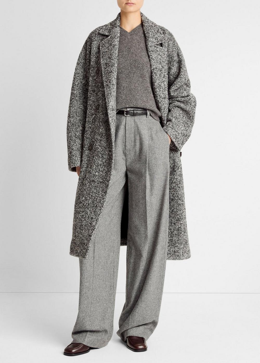 Women's Italian Wool-Blend Overcoat, Greystone, Size XXS Vince