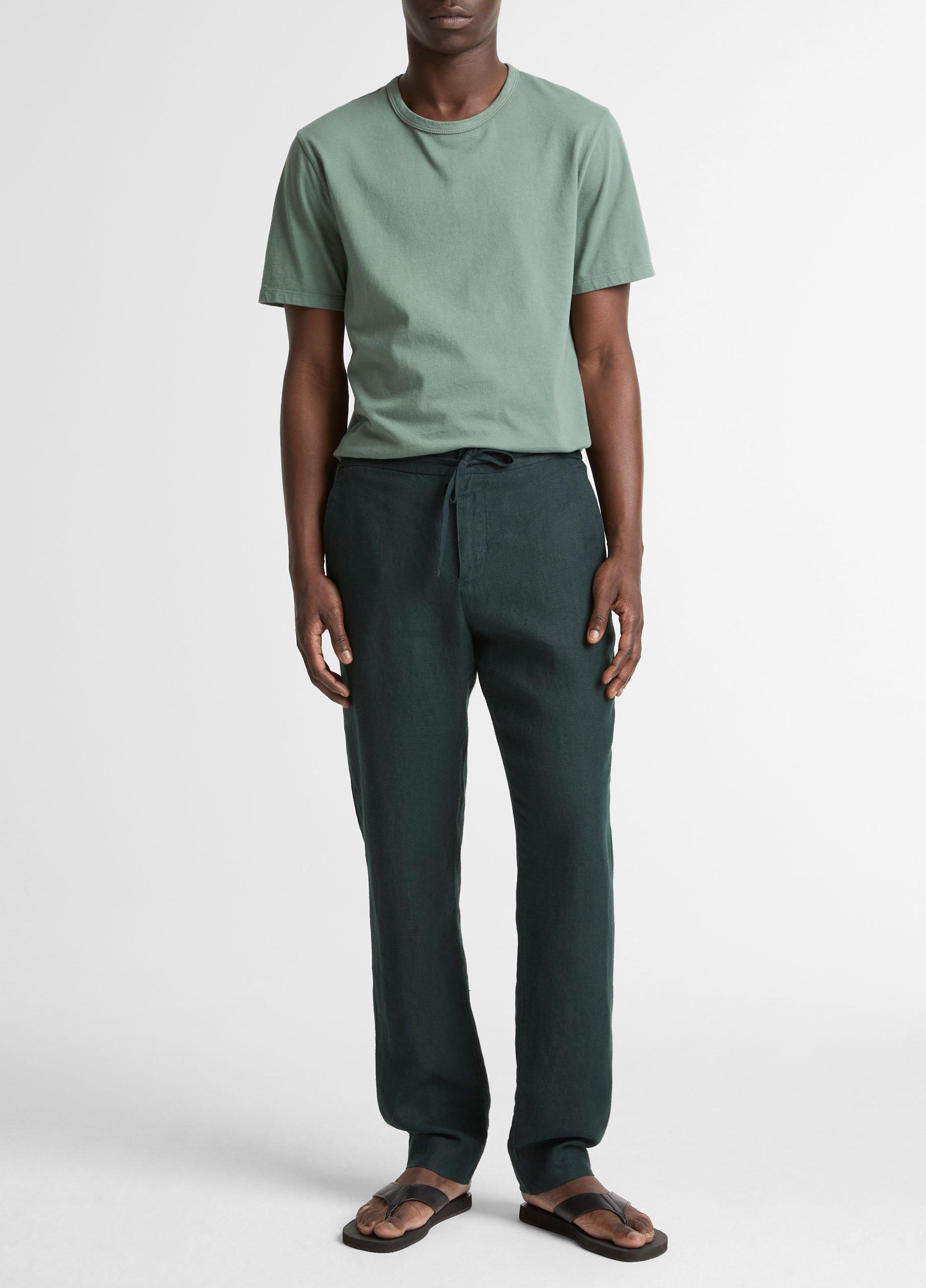 Men's Lightweight Hemp Pant, Seaweed, Size XXL Vince