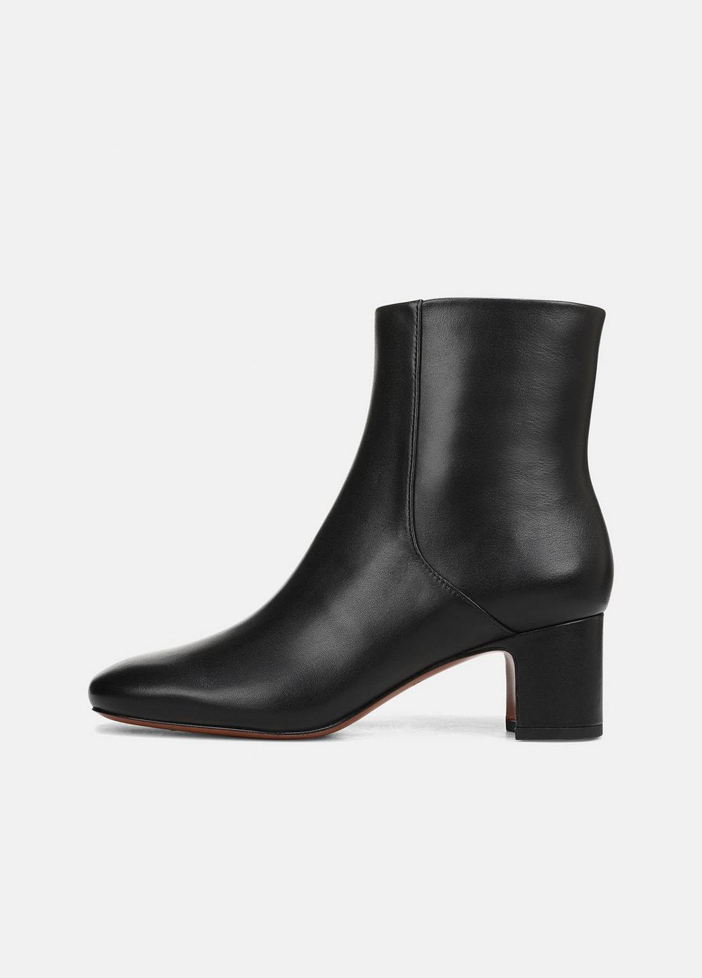 Women's Kellan Leather Ankle Boot, Black, Size 9 Vince
