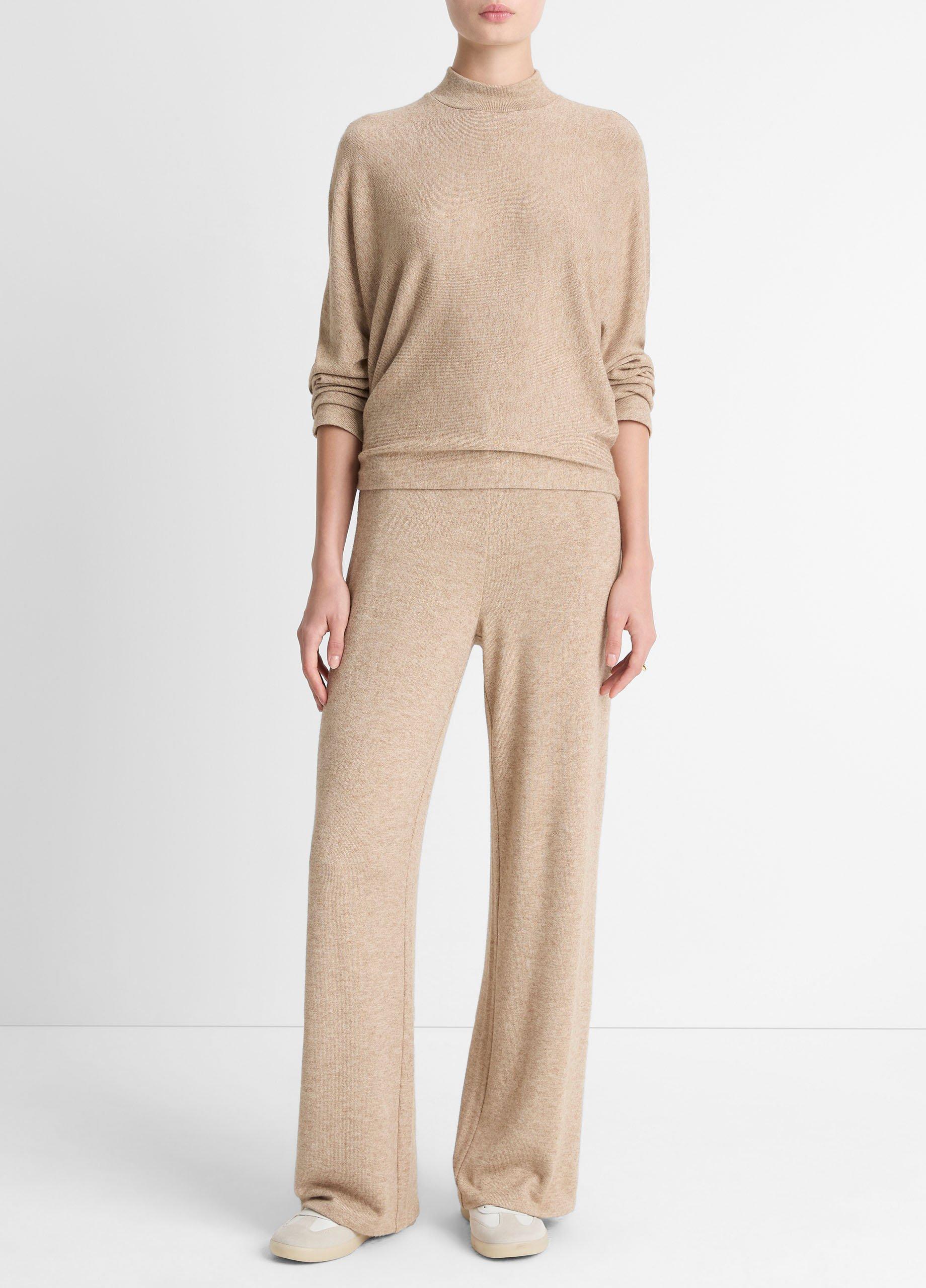 Women's Cozy Wide-Leg Pant, Heather Bruna, Size S Vince