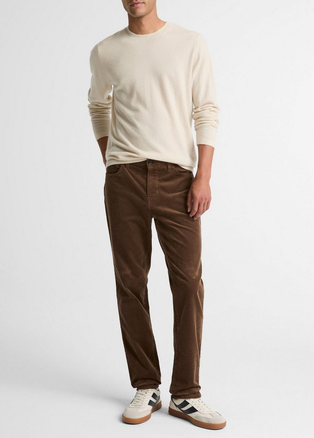 Men's Dylan Slim 5-Pocket Stretch-cotton Corduroy Pant, Light Mission, Size 34 Vince