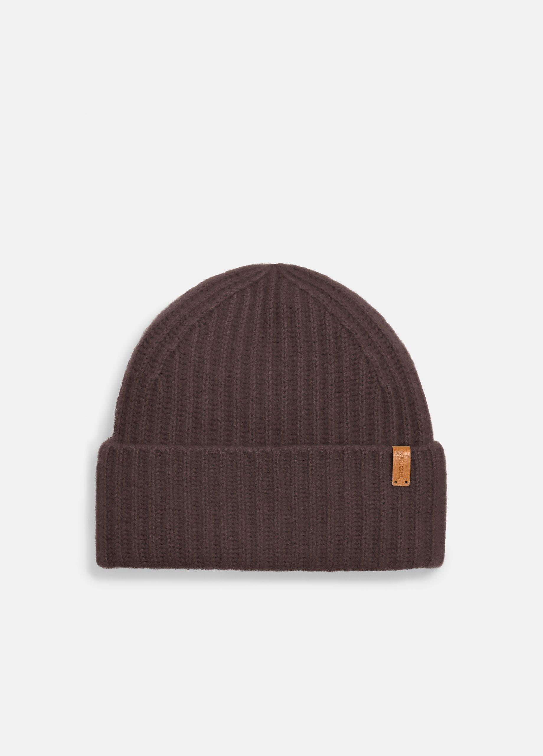 Women's Plush Cashmere Chunky-Knit Beanie, Truffle Vince