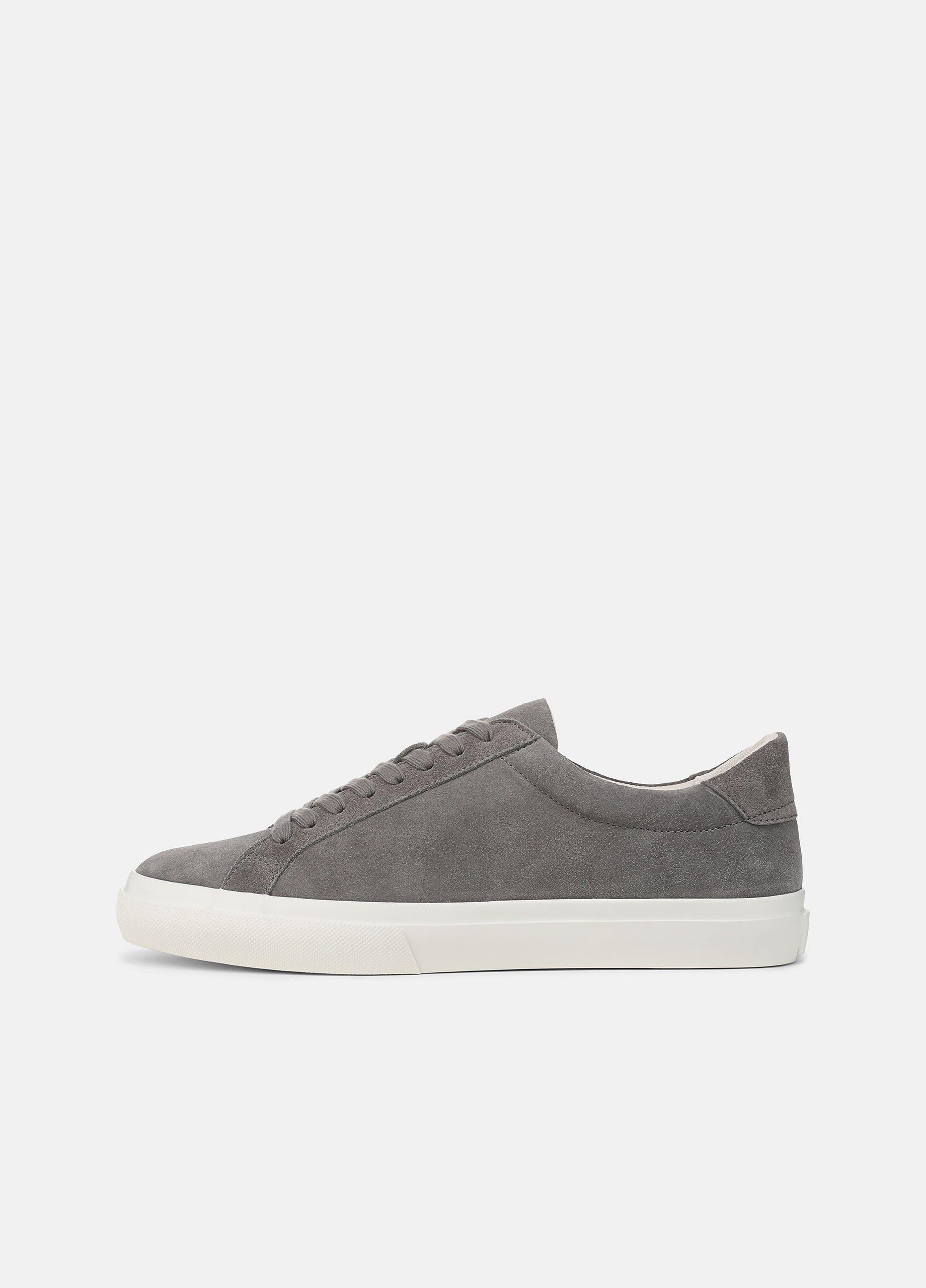 Men's Fulton Suede Sneaker, Smoke Grey, Size 7.5 Vince
