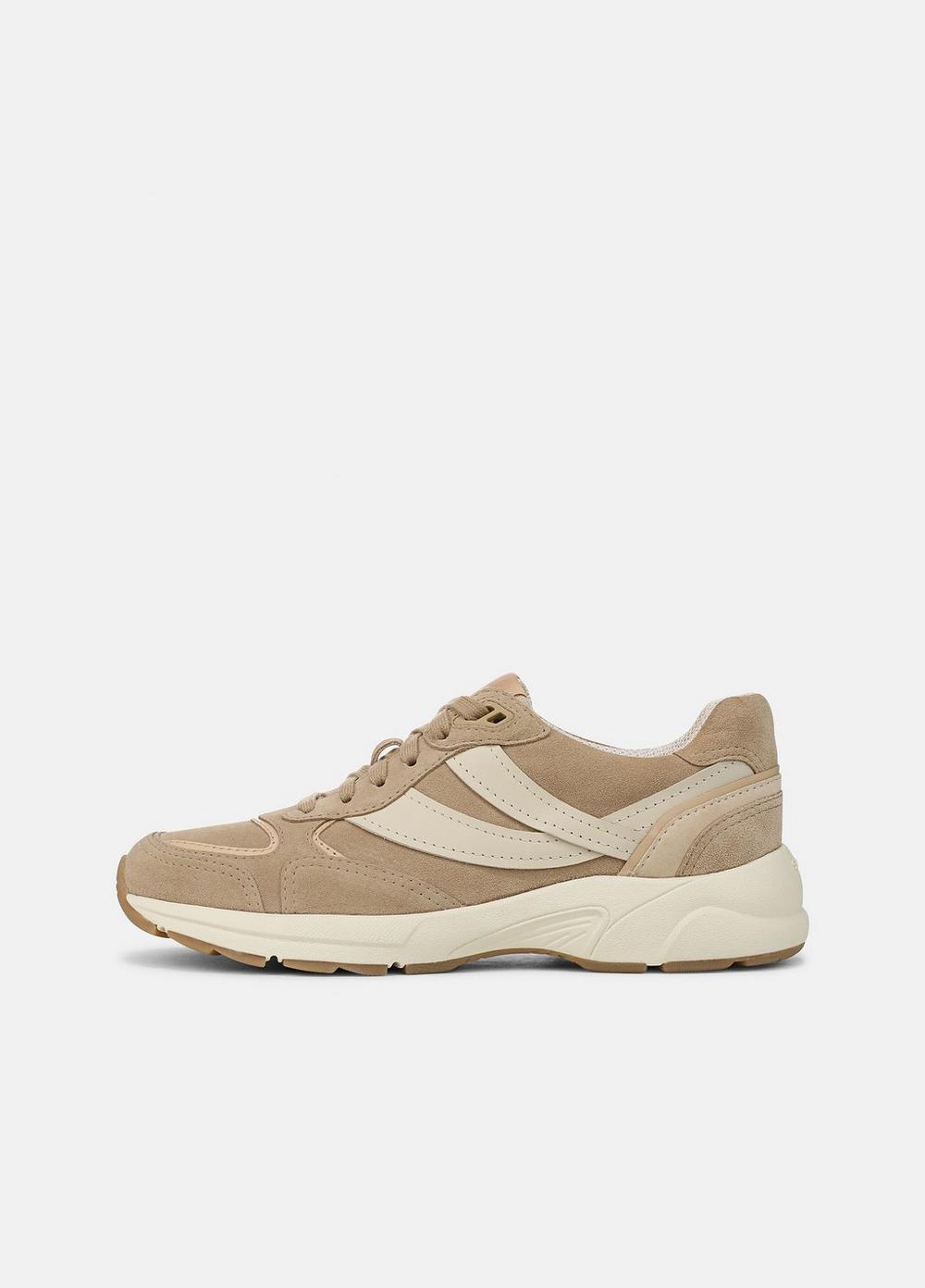 Women's Golden Gate Suede & Leather Runner Sneaker, Sand Trail, Size 7.5 Vince