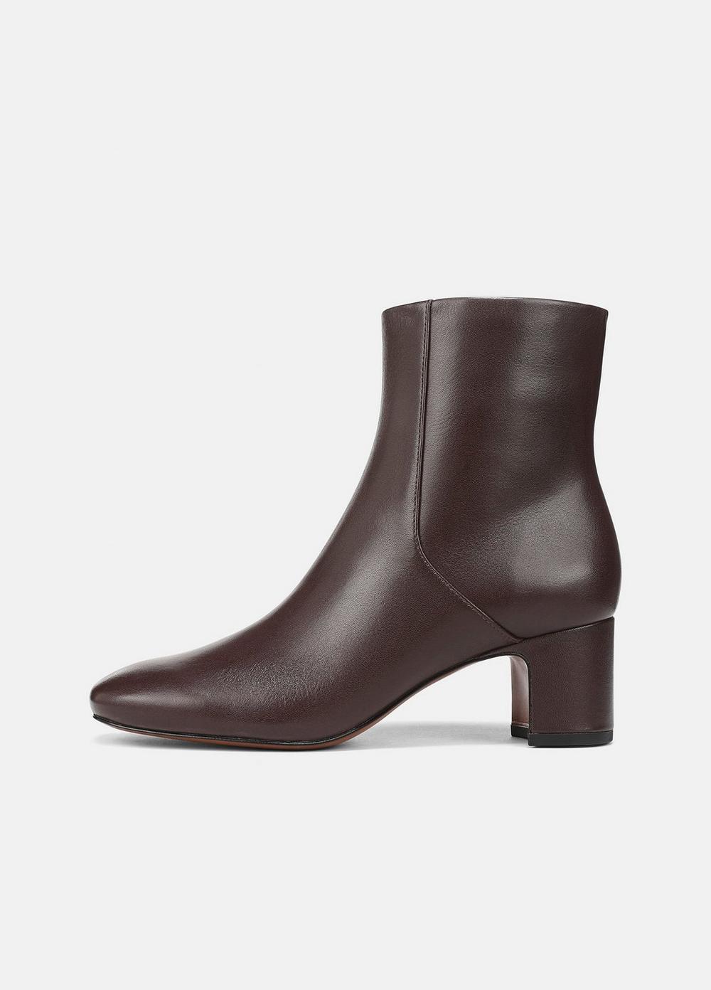 Women's Kellan Leather Ankle Boot, Ganache, Size 9 Vince