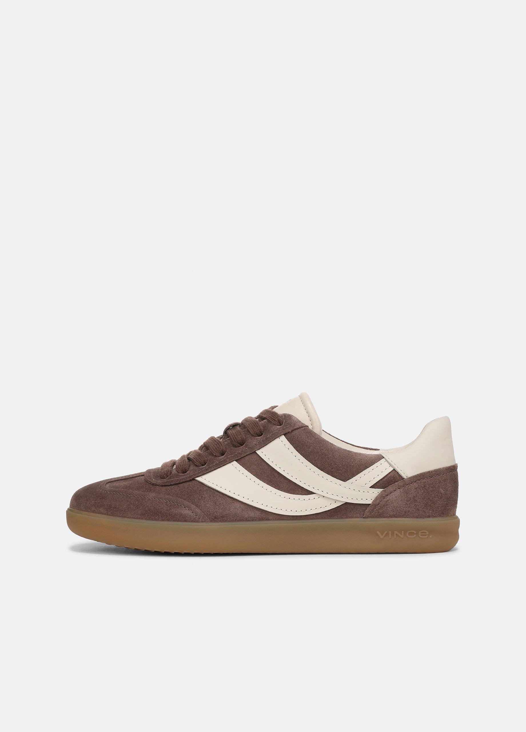 Women's Oasis Suede & Leather Sneaker, Koala Taupe/flax, Size 6.5 Vince