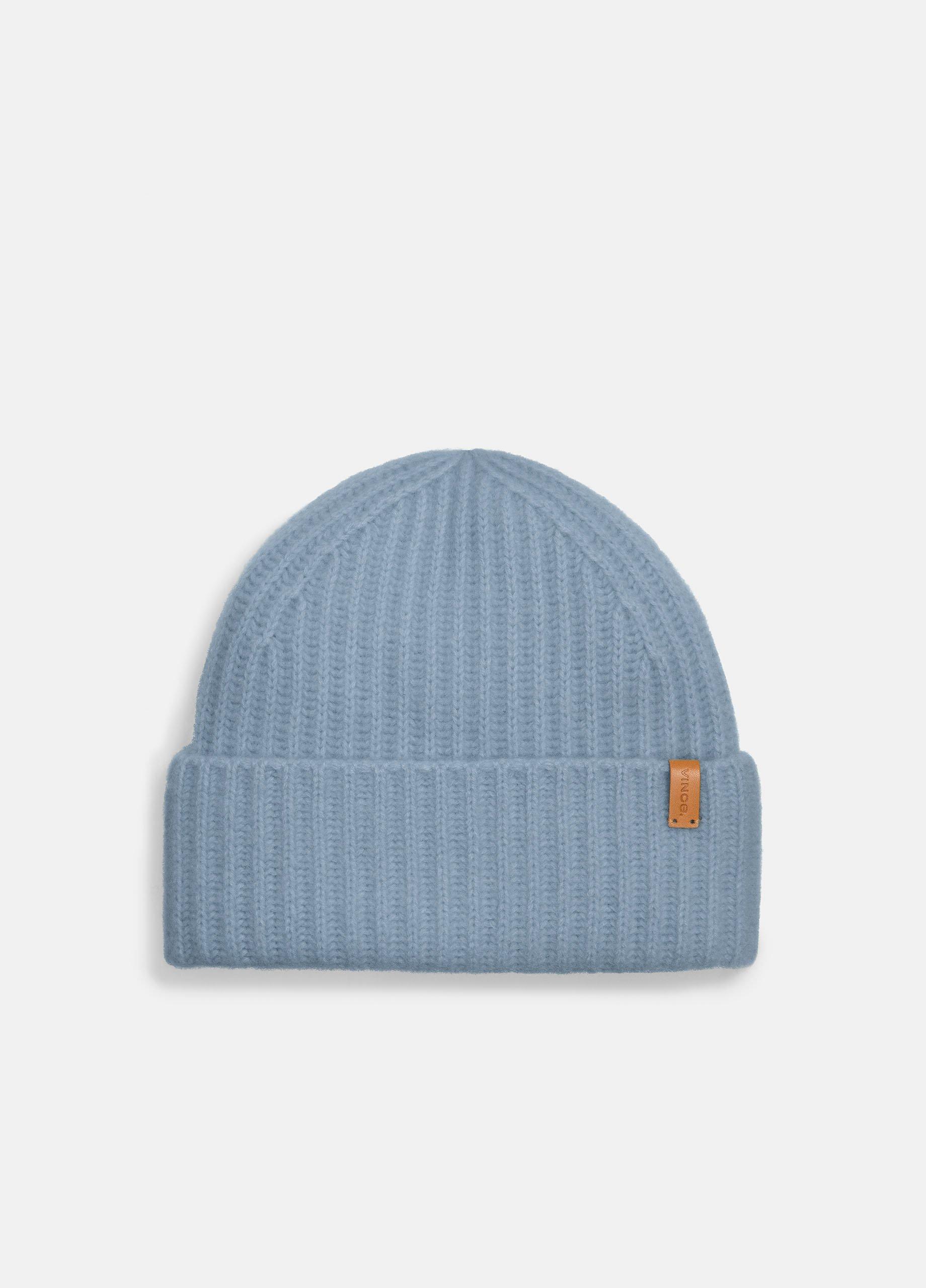 Women's Plush Cashmere Chunky-Knit Beanie, Amalfi Blue Vince