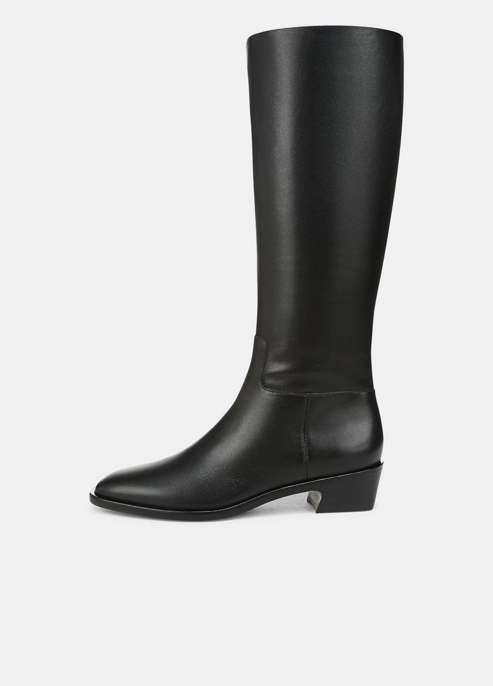 Women's Andes Leather Knee Boot, Black, Size 6 Vince