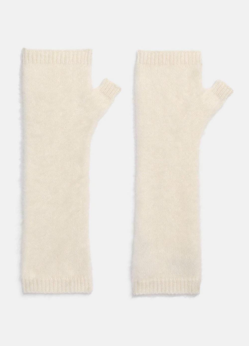 Women's Brushed Cashmere Arm Warmers, Ivory Vince by Vince