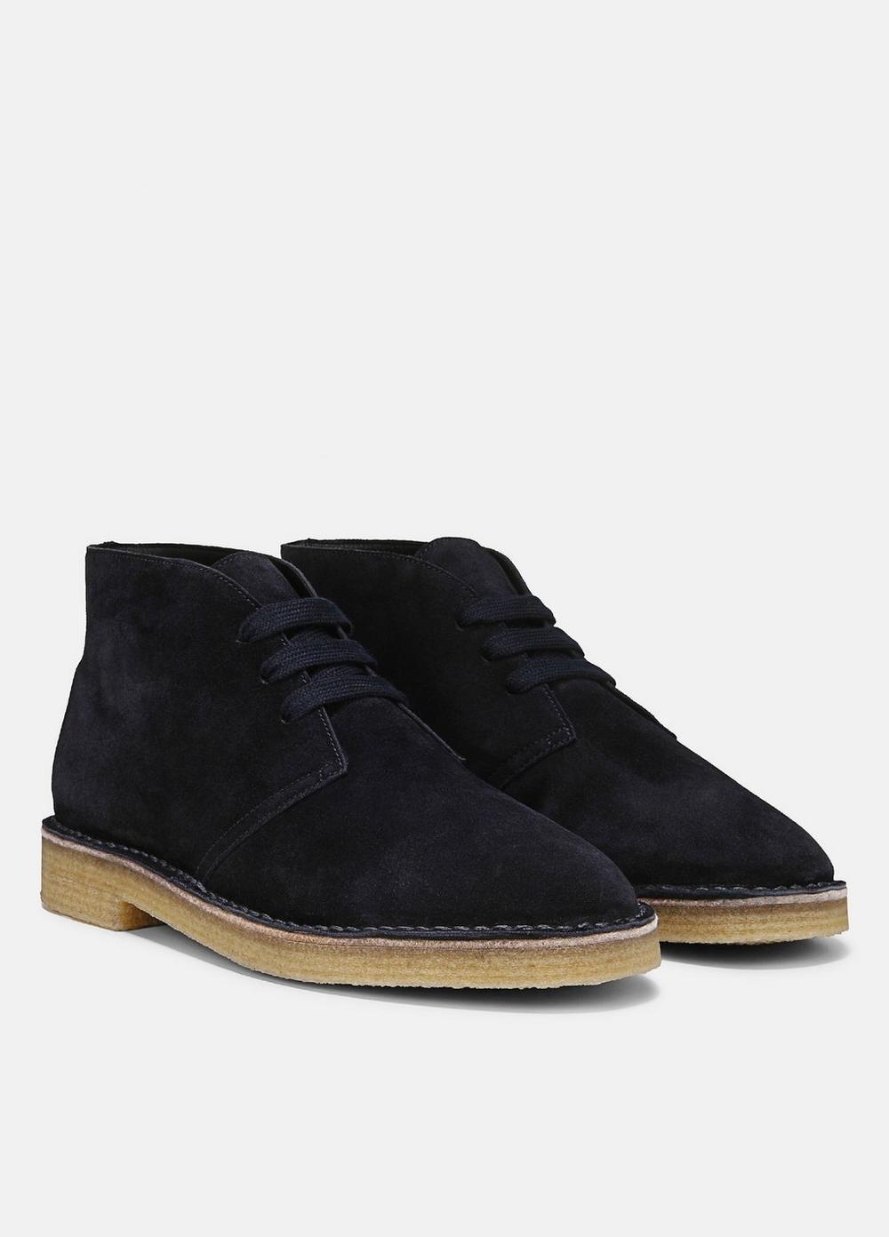 Men's Lafayette Suede Chukka Boot, Coastal Blue, Size 7 Vince