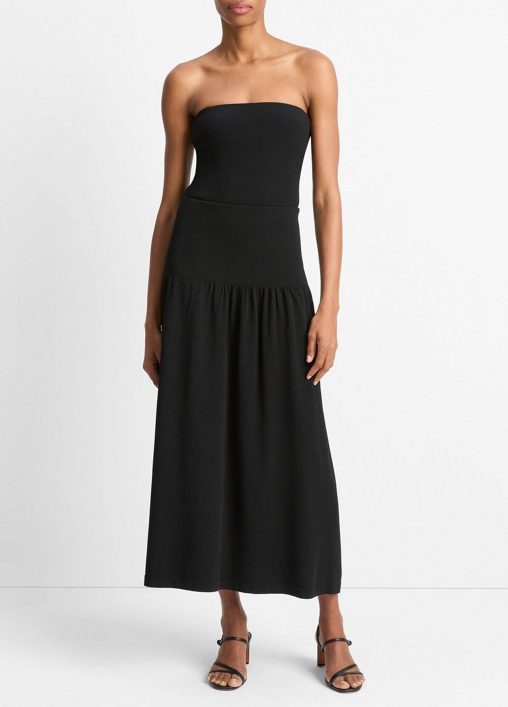 Women's Compact Drop-Waist Skirt, Black, Size M Vince