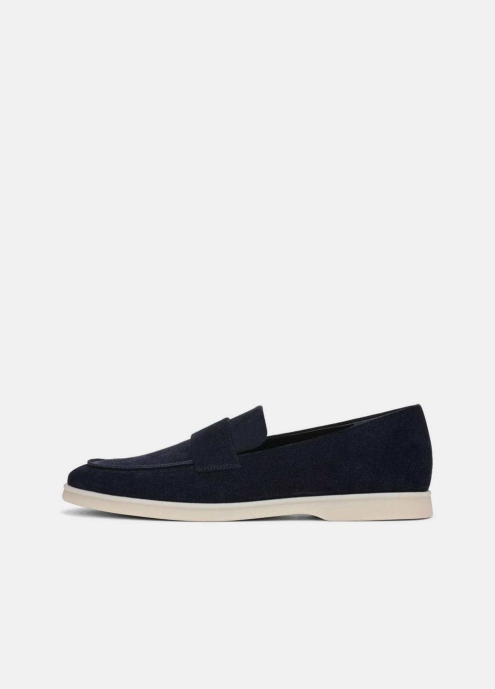 Men's Big Sur Suede Loafer, Night Blue, Size 9 Vince
