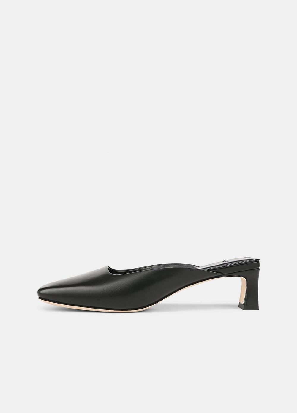 Women's Electra Leather Mule, Black, Size 6 Vince