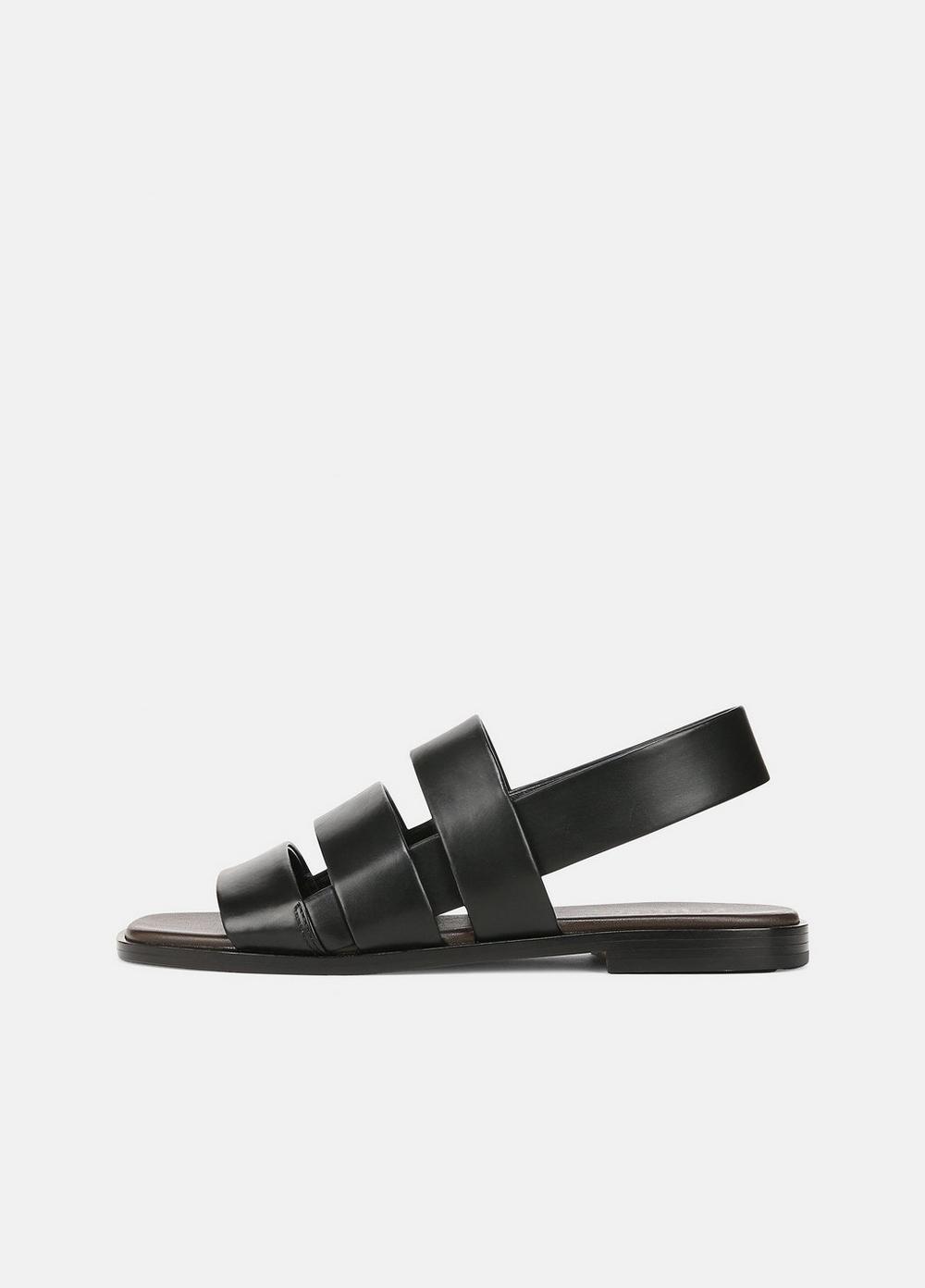 Women's Mazie Leather Slingback Sandal, Black, Size 6 Vince
