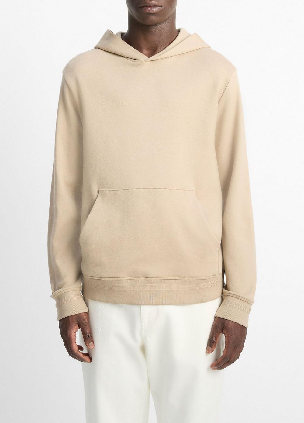 Men's Brushed Pima Cotton Hoodie, Terrapin, Size S Vince