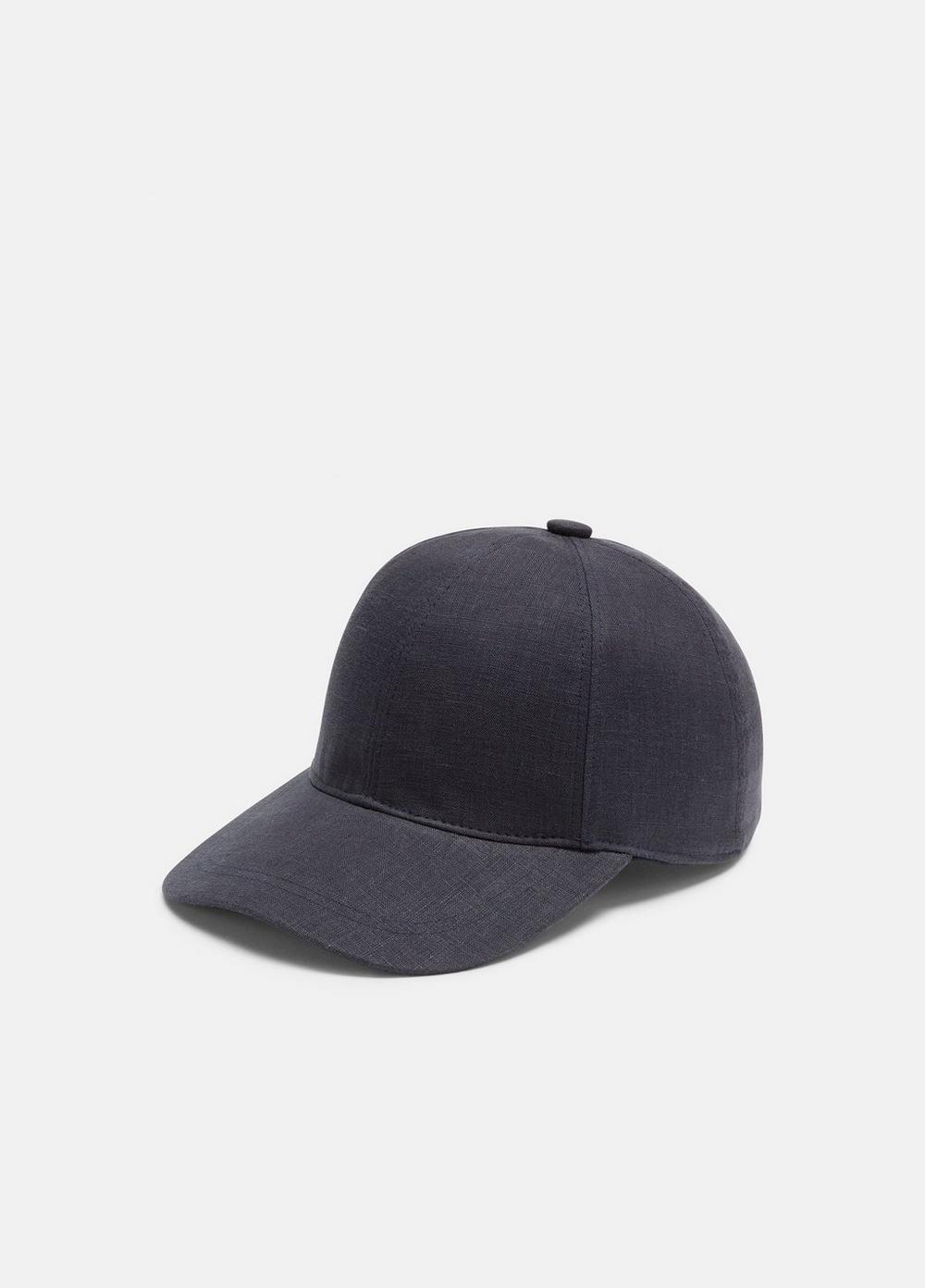 Women's Women's Linen Baseball Cap, Coastal Blue, Size L/XL Vince