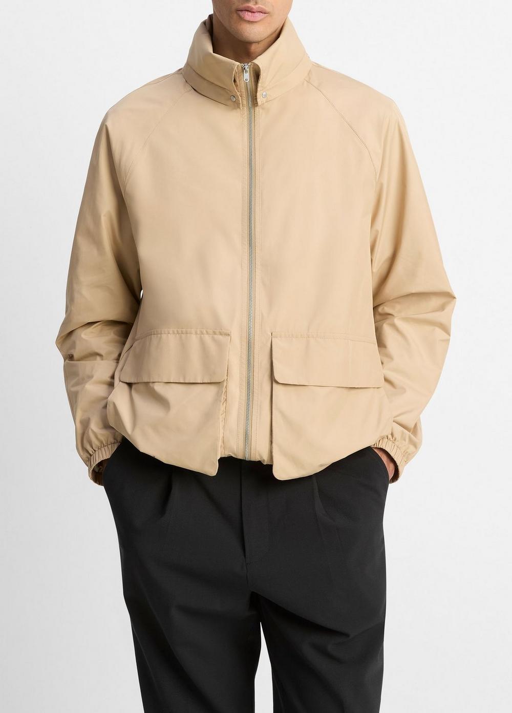Men's Lightweight Hooded Windbreaker, Light Canyon, Size S Vince