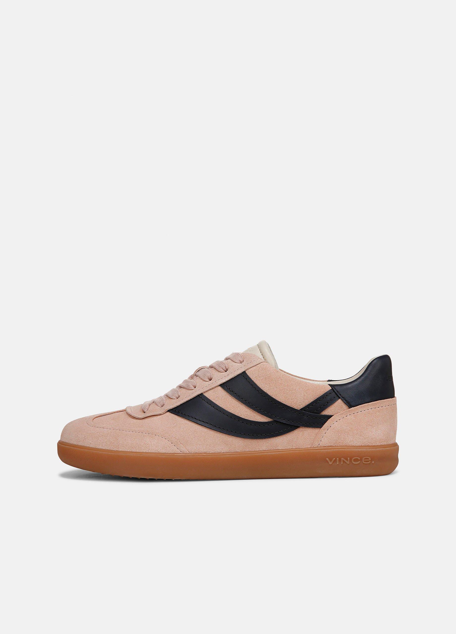 Women's Oasis Suede & Leather Sneaker, Lotus Blush/blue Ink, Size 6 Vince