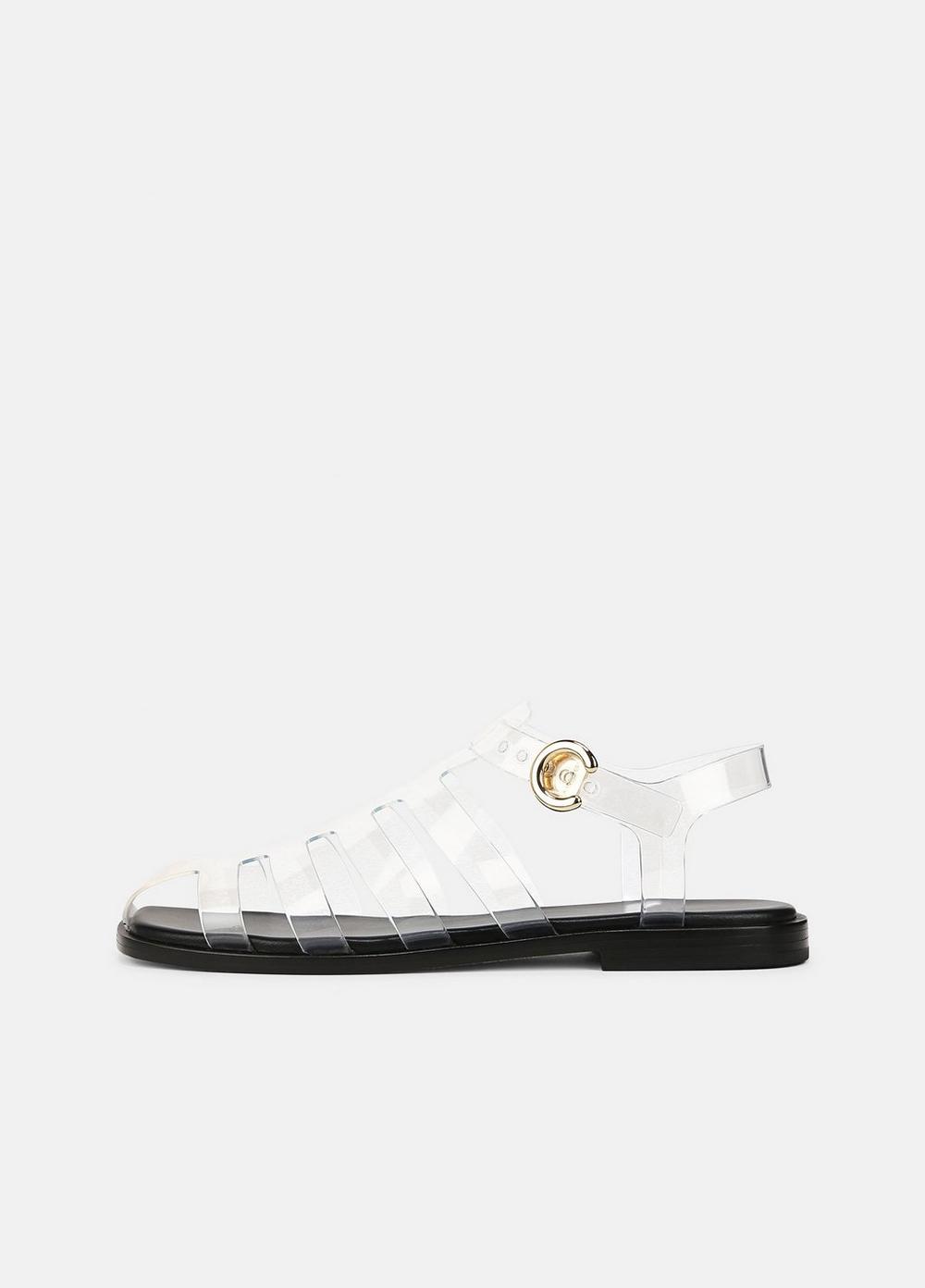 Women's Melina Jelly Fisherman Sandal, Clear, Size 5 Vince