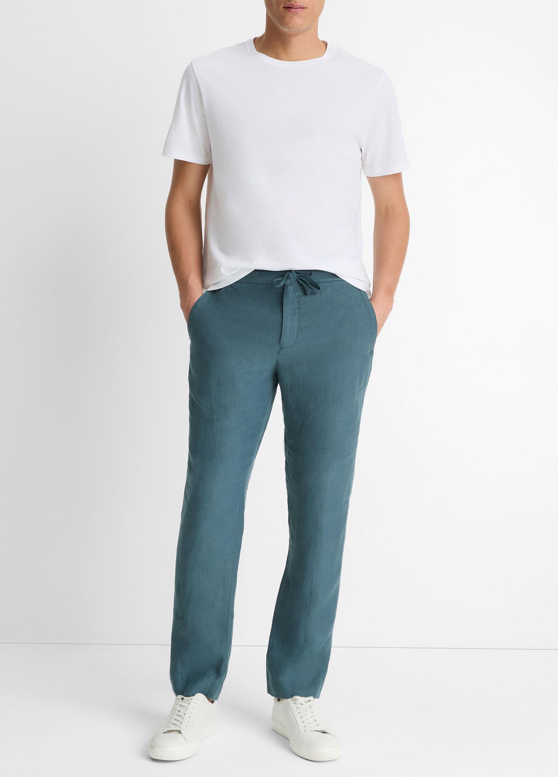 Men's Lightweight Hemp Pant, Marlin Teal, Size XL Vince
